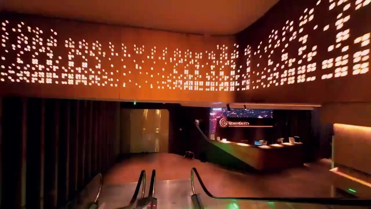 The entrance hall of Grand Casino Tirana